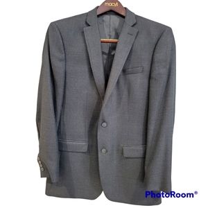 Men's suit blazer black/blue 42L